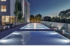 Arbor- Pool Rendering - Night Time